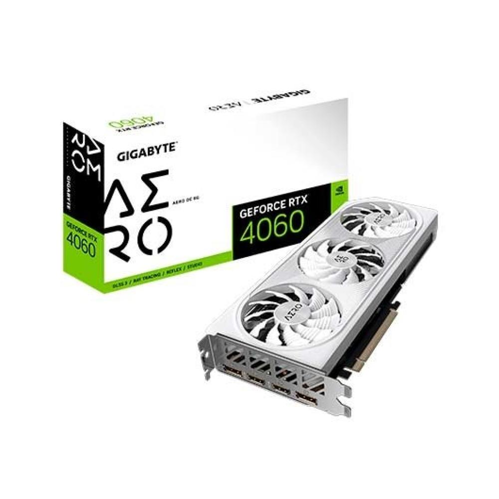 Tarjeta grafica vga gigabyte rtx 4060 aero oc 8gb gddr6  gv - n4060aero oc - 8gd 1.0
