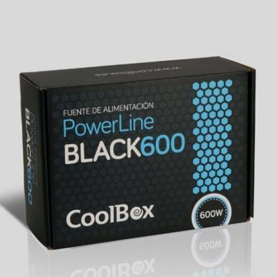 Fuente de alimentacion coolbox powerline black - 600 - 600w