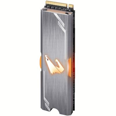 Disco duro interno solido hd m2 ssd 256gb gigabyte aorus rgb nvme 2280 lectura 3100mb - s escritura 1050mb - s gp - asm2ne2256gt