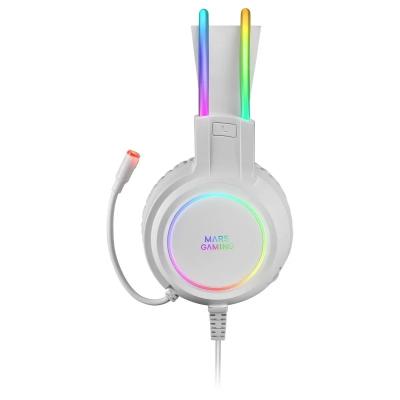 Auriculares mars gaming mhrgbw jack 3.5mm + usb con microfono compatibles con windows -  ps4 -  ps5 -  xbox one -  xbox series x