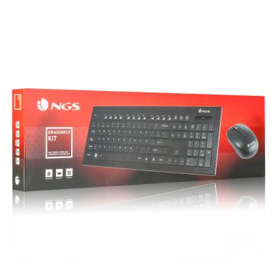 Kit teclado + mouse raton ngs dragonfly kit wireless inalambrico