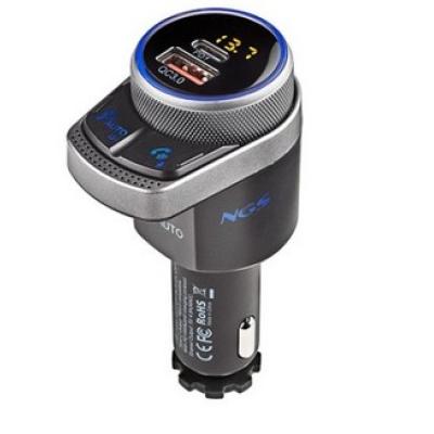Transmisor fm coche ngs spark bt hero negro fm - 87.5 - 108 mhz - aux - usb 3.0 - led display