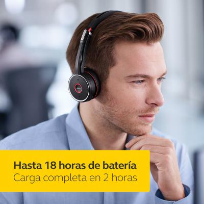 Auricular bluetooth jabra evolve 75 estereo negro