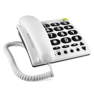 Telefono fijo doro phone easy 311c white - blanco