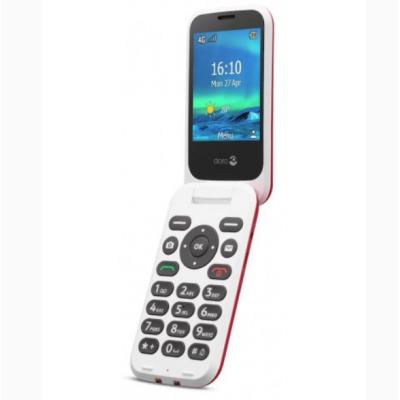 Telefono movil doro 6820 red - white - 2.8pulgadas -  4g - rojo y blanco