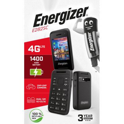 Telefono movil energizer e282sc - 4g - 2.8pulgadas - black eu - negro