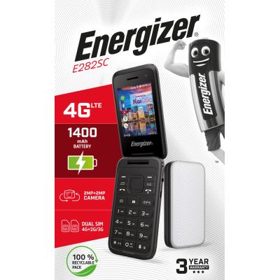 Telefono movil energizer e282scd - 4g - 2.8pulgadas - diamond silver eu - plateado