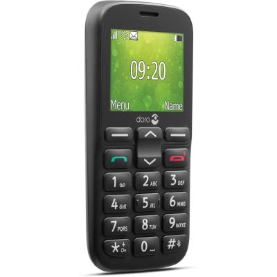 Telefono movil doro 1380 black - 0.3mpx - 2g - negro