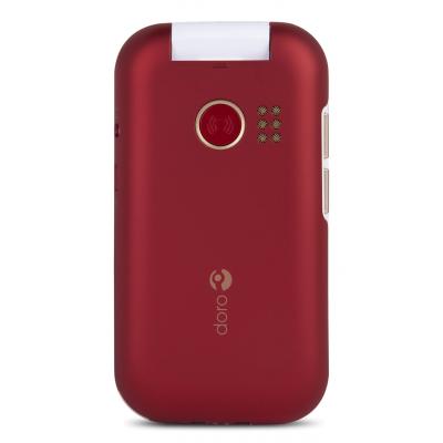 Telefono movil doro 6060 red - white - 2.8pulgadas -  blanco y rojo