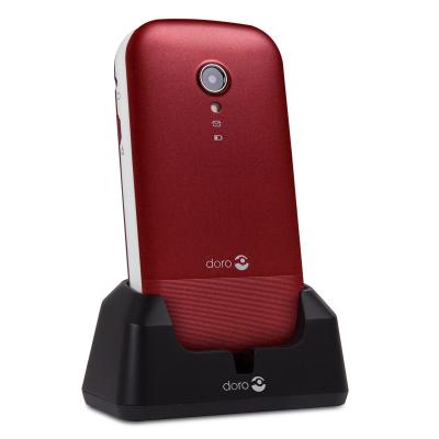 Telefono movil doro 2404 red white - 2.4pulgadas -  0.3 mpx - rojo y blanco