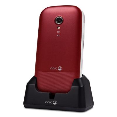 Telefono movil doro 2404 red white - 2.4pulgadas -  0.3 mpx - rojo y blanco