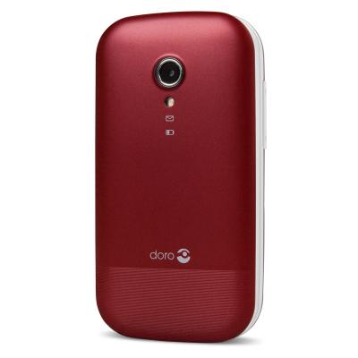 Telefono movil doro 2404 red white - 2.4pulgadas -  0.3 mpx - rojo y blanco