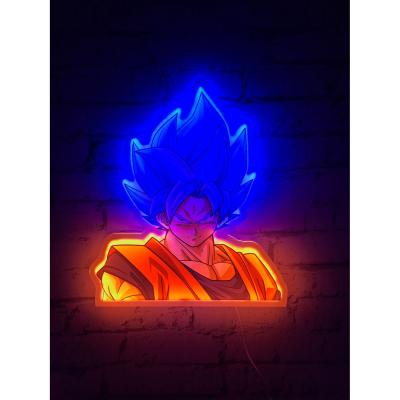 Mural lampara neon teknofun madcow entertainment dragon ball goku 30 cm