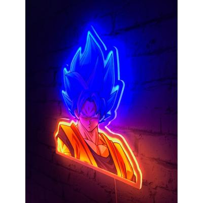 Mural lampara neon teknofun madcow entertainment dragon ball goku 30 cm