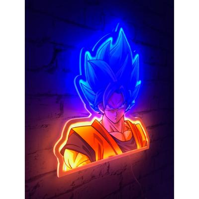 Mural lampara neon teknofun madcow entertainment dragon ball goku 30 cm