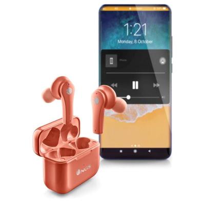 Auriculares inalambricos ngs artica bloom coral bluetooth 5.1 + estuche de carga - coral