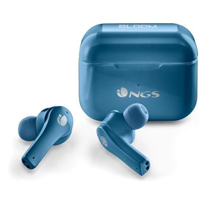 Auriculares inalambricos ngs artica bloom azure bluetooth 5.1 + estuche de carga - azul