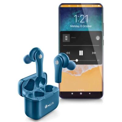 Auriculares inalambricos ngs artica bloom azure bluetooth 5.1 + estuche de carga - azul