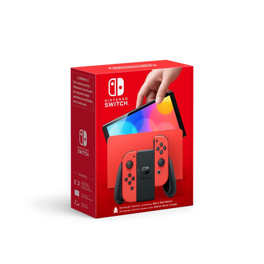 Consola nintendo switch oled roja edicion mario